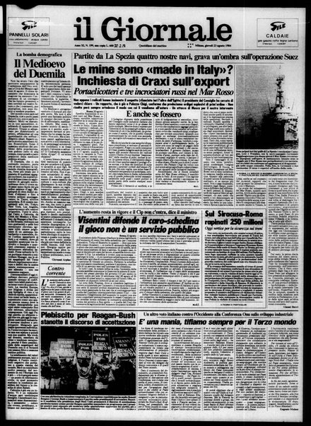 Il giornale : quotidiano del mattino